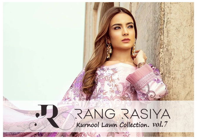 Rang Rasiya Kurnool Lawn Collection 7 Latest Fancy Festive Wear Pure Lawn Print Pakistani Salwar Suits Collection
